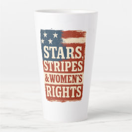 Stars, Stripes & Women’s Rights Distressed Flag Milchtasse