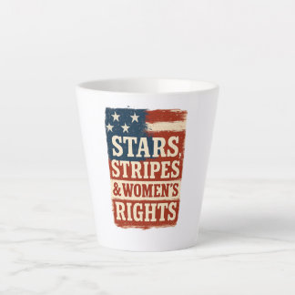 Stars, Stripes & Women’s Rights Distressed Flag Milchtasse