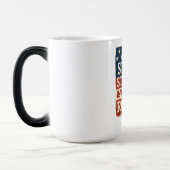 Stars, Stripes & Women’s Rights Distressed Flag Verwandlungstasse (Links)