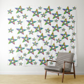 Stars Tapestry Wandteppich (Beispiel (Horizontal))