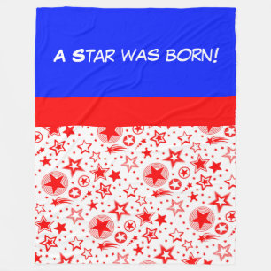 Stars Tattoos rot + Ihre Ideen Fleecedecke