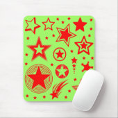 Stars Tattoos rot + Ihre Ideen Mousepad (Mit Mouse)