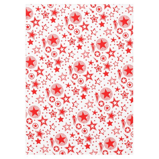 Stars Tattoos rot + Ihre Ideen Tischdecke (Vorderseite)