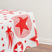 Stars Tattoos rot + Ihre Ideen Tischdecke (Beispiel)