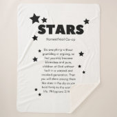 STARS Throw Blanket Sherpadecke (Vorderseite)