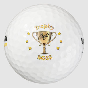 Stars Trophy Cup für eine Trophäe 'Boss'. Golfball