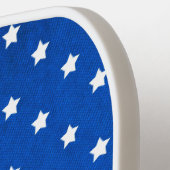 Stars über digitale Textur von Shirley Taylor Pickleball Schläger (Linke Seite)