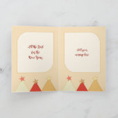 Stars und Baubles fröhliche Weihnachten Fotos bord (Innenseite)