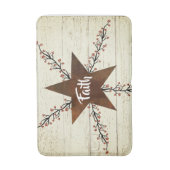 Stars und Beeren, Glaube Badematte (Vorderseite Vertikal)