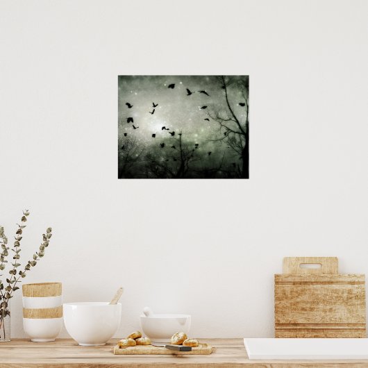Stars und Crows Collide Poster (Küche)