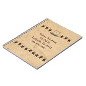 Stars und Kerzen-Notebook Notizblock (Linke Seite)