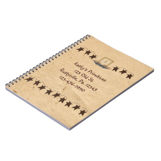 Stars und Kerzen-Notebook Notizblock (Linke Seite)