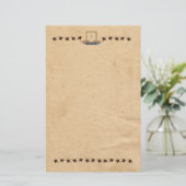 Stars und Kerzengeschirr Briefpapier (Stehend Vorderseite)