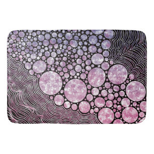 Stars und Kreise abstraktes Design Badematte
