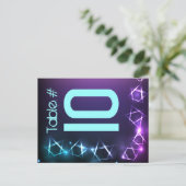 STARS und LIGHTS Tischnummer Sitzkarte (Stehend Vorderseite)