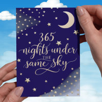 Stars und Mond zum ersten Jahrestag