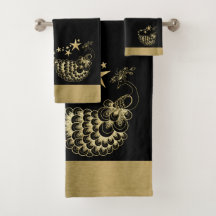 Stars und Peacock Towel Set