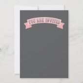 Stars und Perlen Kinderdusche Einladungen (Rückseite)