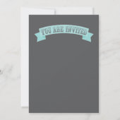 Stars und Perlen Kinderdusche Einladungen (Rückseite)