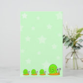 Stars und Schneckengeschirr Briefpapier (Stehend Vorderseite)