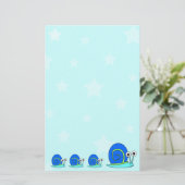 Stars und Schneckengeschirr Briefpapier (Stehend Vorderseite)