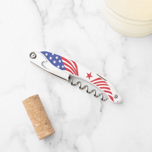 Stars und Streifen Kellnermesser (Vorderseite)