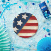 Stars und Streifen Pappteller (Party)