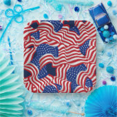 Stars und Streifen Pappteller (Party)