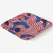 Stars und Streifen Pappteller (Gewinkelt)