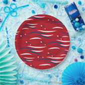 Stars und Streifen Pappteller (Party)