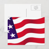 Stars und Streifen Postkarte (Vorne/Hinten)