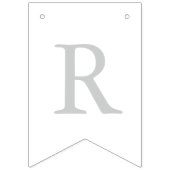 Stars und Streifen | Schwarz-weißes Silber | Absol Wimpelkette (Dritte Fahne)