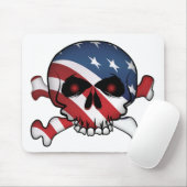 Stars und Streifen Skull Mousepad (Mit Mouse)