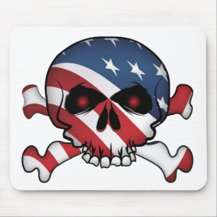 Stars und Streifen Skull Mousepad