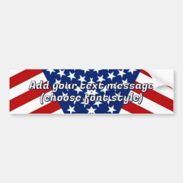 Stars und Streifen (V) aus Rot, Weiß und Blau Autoaufkleber