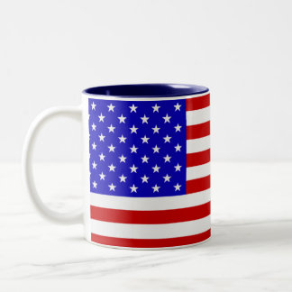 Stars und Streifen Zweifarbige Tasse