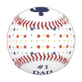 Stars Vatertag Keepake Baseball (Rückseite)