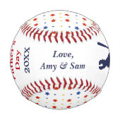 Stars Vatertag Keepake Baseball (Vorderseite)