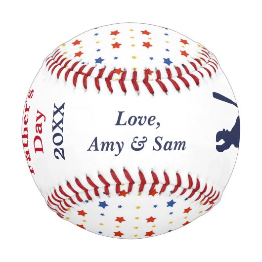 Stars Vatertag Keepake Baseball (Vorderseite)