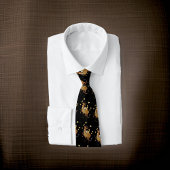 Stars Vintag Reindeer Sleigh Krawatte