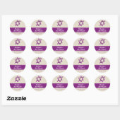 Stars von David Bat Mitzvah Sticker (Blatt)