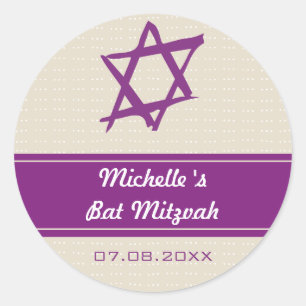 Stars von David Bat Mitzvah Sticker