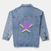 Stars von Genderqueer Jeansjacke (Rückseite)