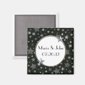 Stars Wedding Magnet (Vorderseite/Rückseite)