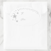 Stars Weihnachtsgeschenk Tag Sticker (Tasche)
