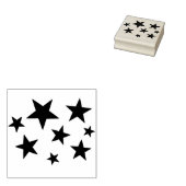 Stars Wood Art Briefmarke Gummistempel (Stempel)