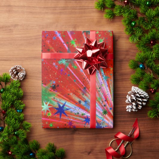 Stars Wrapping Paper Geschenkpapier (Feiertagsgeschenk)
