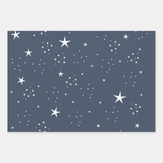 Stars Wrapping Paper Set 3 Geschenkpapier Set (Vorderseite 2)