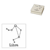 Stars Zodiac Celestial Horoscope Libra Gummistempel (Stempel)