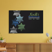 STARS ZUR VERBINDUNG BAT Mitzvah-Speichersignatur  Leinwanddruck (Insitu (Wohnzimmer))